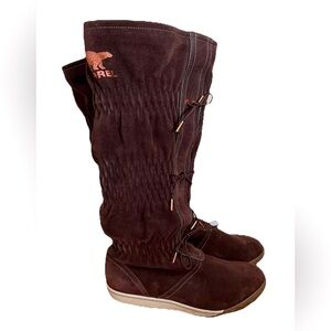 Sorel Brown Suede Knee-High Boots